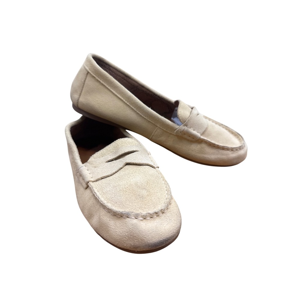 White Mountain Deutzia Cream Suede Penny Loafers W34226 Beige Flats Womens 10M